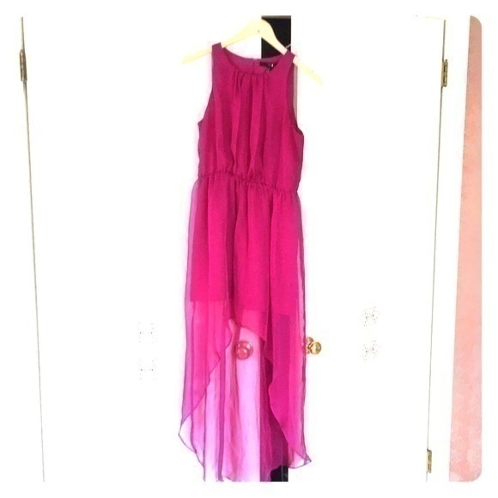 Magenta flowing Dress